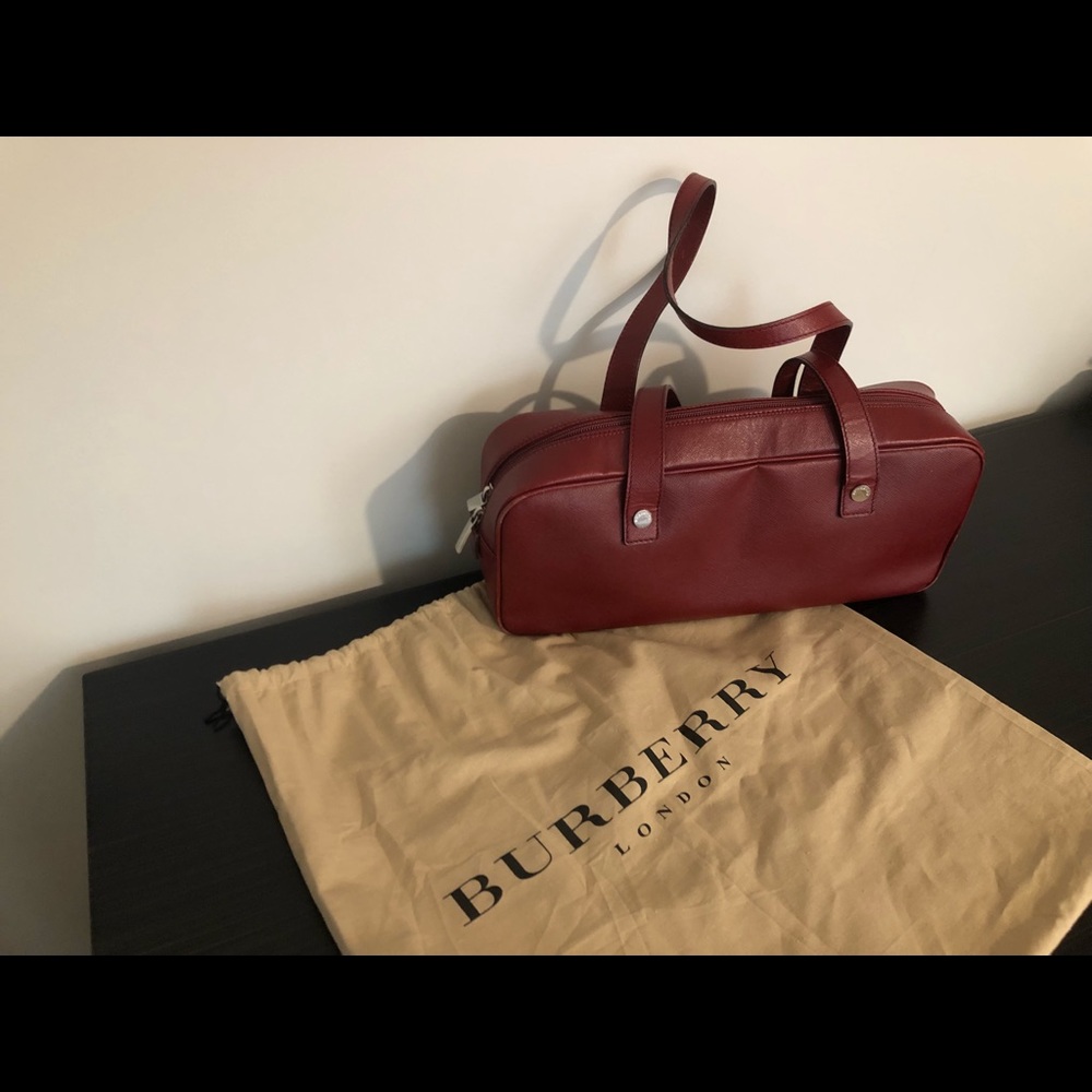 Red Burberry purse